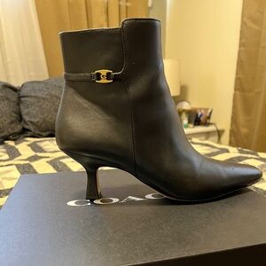 Coach leather bootie